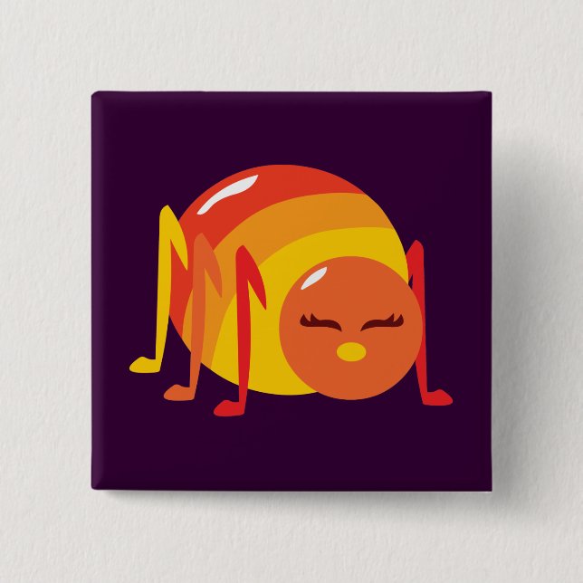 Bóton Quadrado 5.08cm Inseto com distribuição (Frente)