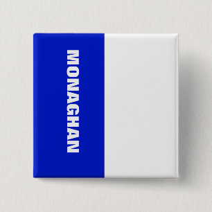 Bóton Quadrado 5.08cm Insígnia da Bandeira de Monaghan