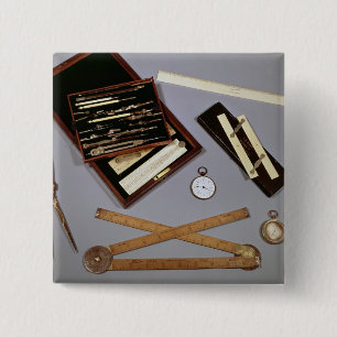 Bóton Quadrado 5.08cm Instrumentos de desenho usados por Isambard