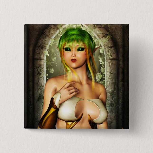 Bóton Quadrado 5.08cm Interesse (Frente)