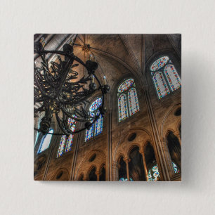 Bóton Quadrado 5.08cm Interior de Notre Dame