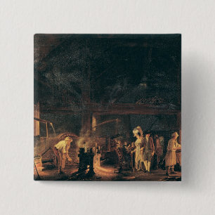 Bóton Quadrado 5.08cm Interior de uma forja, 1771