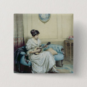 Bóton Quadrado 5.08cm Interlúdio musical, 1917