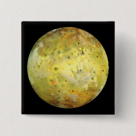Bóton Quadrado 5.08cm Io (Moon of Jupiter)