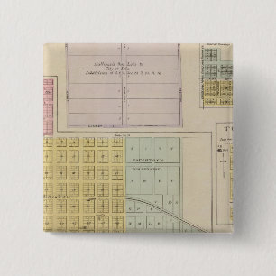 Bóton Quadrado 5.08cm Iola, Torrance e Kellogg, Kansas