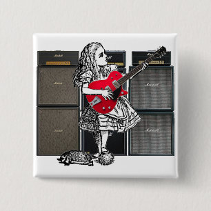 Bóton Quadrado 5.08cm Ir Ax Alice Pin