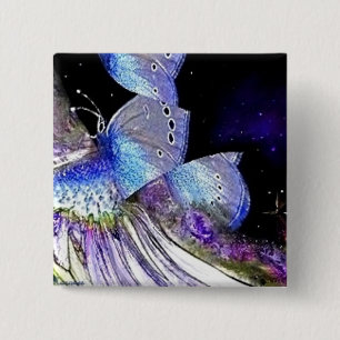 Bóton Quadrado 5.08cm Iridescência, botão