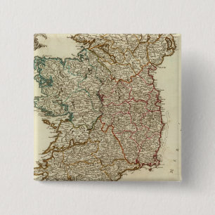Bóton Quadrado 5.08cm Irlanda e Inglaterra