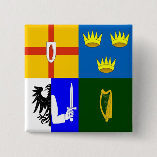 Bóton Quadrado 5.08cm Irlanda Quatro províncias