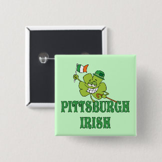 Bóton Quadrado 5.08cm Irlandês de Pittsburgh