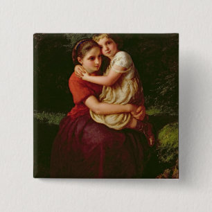 Bóton Quadrado 5.08cm Irmãs, 1868