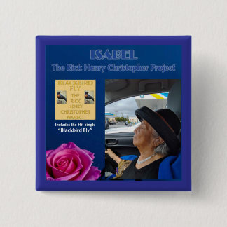 Bóton Quadrado 5.08cm Isabel o botão