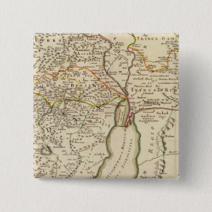 Bóton Quadrado 5.08cm Israel e a Palestina