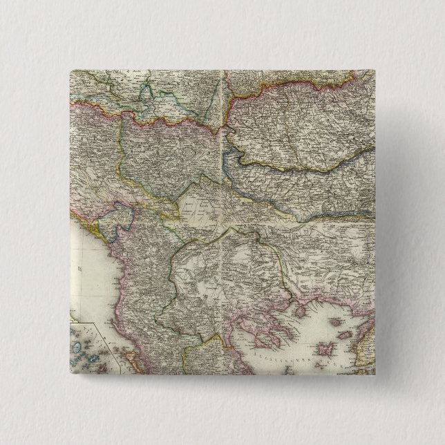 Bóton Quadrado 5.08cm Istambul, Turquia (Frente)