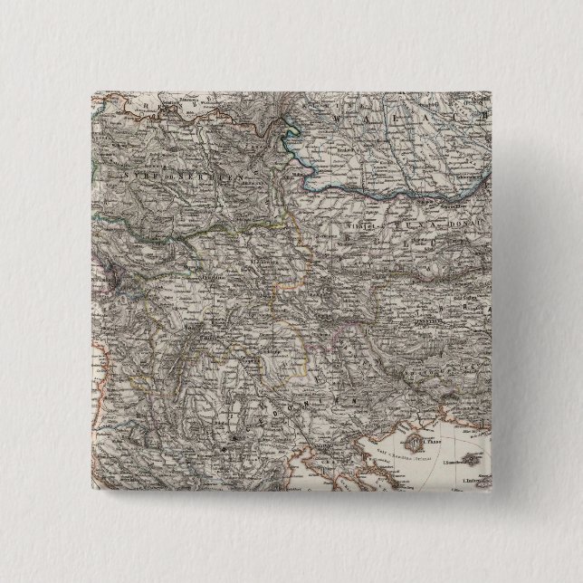 Bóton Quadrado 5.08cm Istambul, Turquia 2 (Frente)