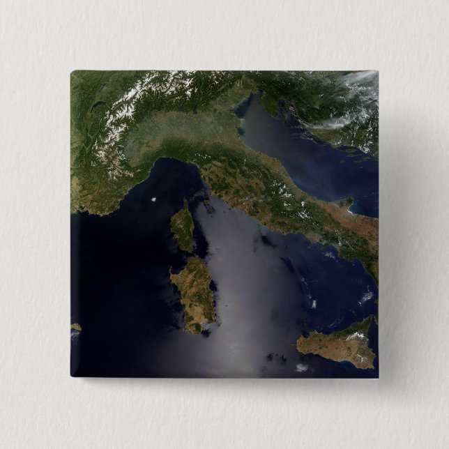 Bóton Quadrado 5.08cm Itália e Sudeste da França (Frente)