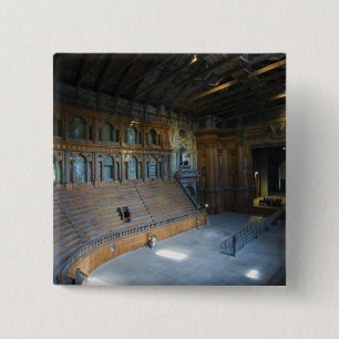 Bóton Quadrado 5.08cm Itália, Parma, Teatro Farnese