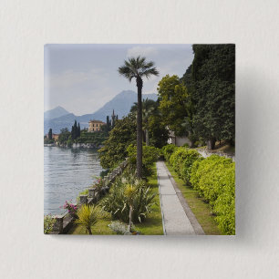 Bóton Quadrado 5.08cm Itália, Província de Lecco, Varenna. Villa Monaste