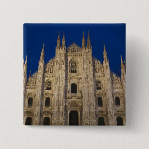 Bóton Quadrado 5.08cm Itália, Província de Milão, Milão. Catedral de Mil