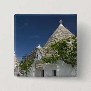 Bóton Quadrado 5.08cm Itália, Puglia, Alberobello, Terra dei Trulli, 2