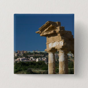 Bóton Quadrado 5.08cm Itália, Sicília, Agrigento, La Valle dei Templi, 2