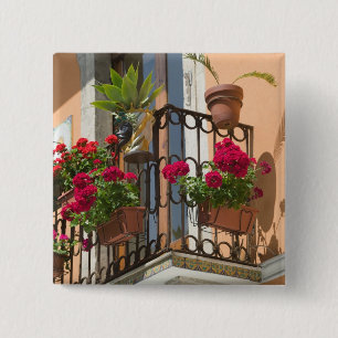 Bóton Quadrado 5.08cm ITÁLIA, Sicília, TAORMINA: Corso Umberto 1