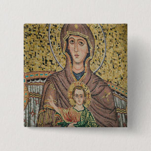 Bóton Quadrado 5.08cm ITÁLIA, Sicília, TAORMINA: Corso Umberto 1, Mosaic