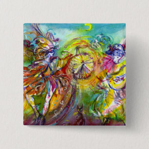 Bóton Quadrado 5.08cm ITALIANO CARNIVAL / Dança,Música,Teatro