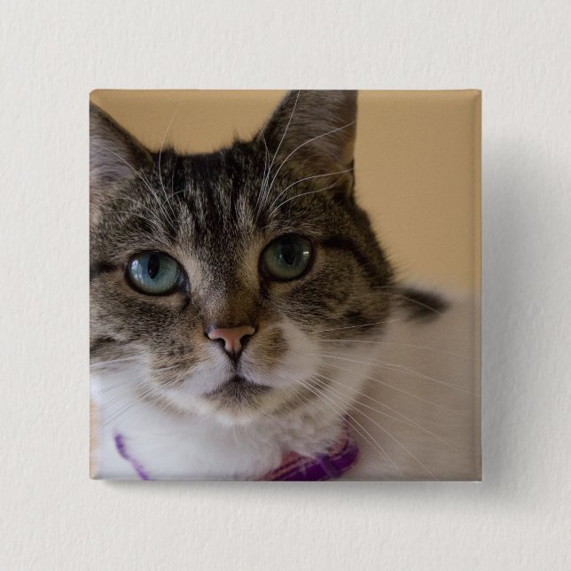 Bóton Quadrado 5.08cm Ivey (Frente)