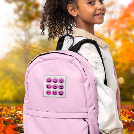 Bóton Quadrado 5.08cm Jack-O-Lanternas Expressivos