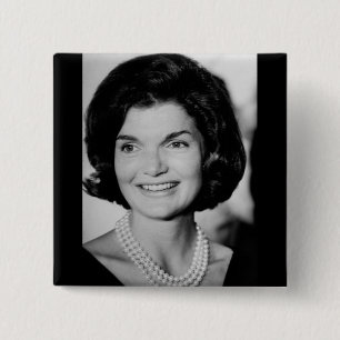 Bóton Quadrado 5.08cm Jackie Kennedy