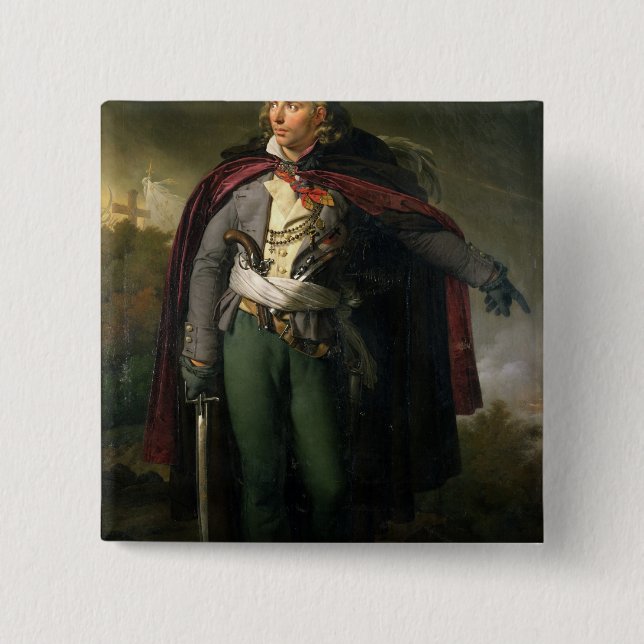 Bóton Quadrado 5.08cm Jacques Cathelineau 1824 (Frente)