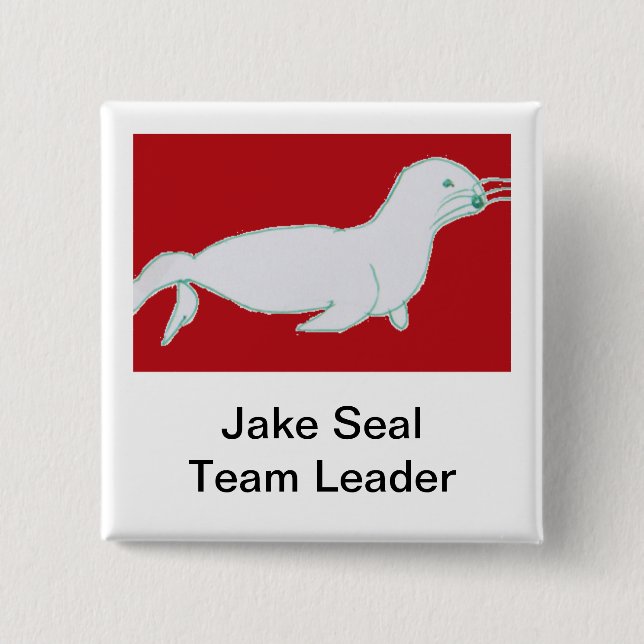 Bóton Quadrado 5.08cm Jake Seal (Frente)
