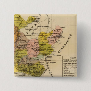 Bóton Quadrado 5.08cm Jalisco, México