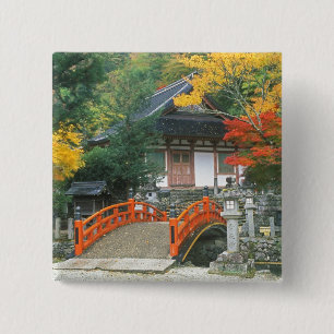 Bóton Quadrado 5.08cm Japão, Nara, Templo de Ryuzenji