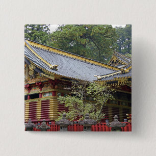 Bóton Quadrado 5.08cm Japão, Nikko. Santuário Toshogu e mausoléu em 2