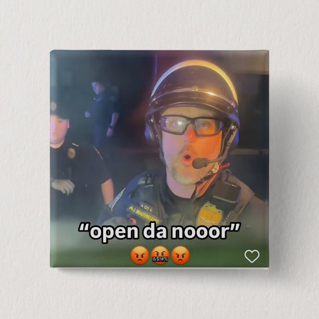 Bóton Quadrado 5.08cm Jason Button (Frente)