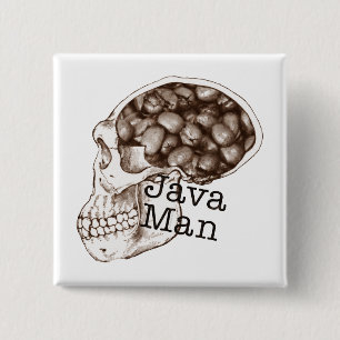 Bóton Quadrado 5.08cm Java Bean Man