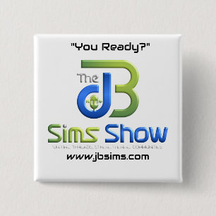 Bóton Quadrado 5.08cm "JB Sims Mostrar Botão Quadrado de Unidade - Pi Co