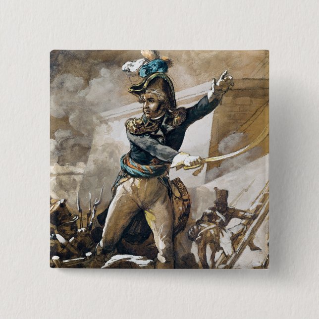 Bóton Quadrado 5.08cm Jean Baptiste Kleber (Frente)