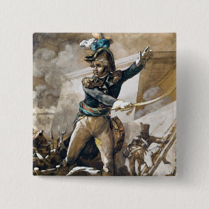 Bóton Quadrado 5.08cm Jean Baptiste Kleber