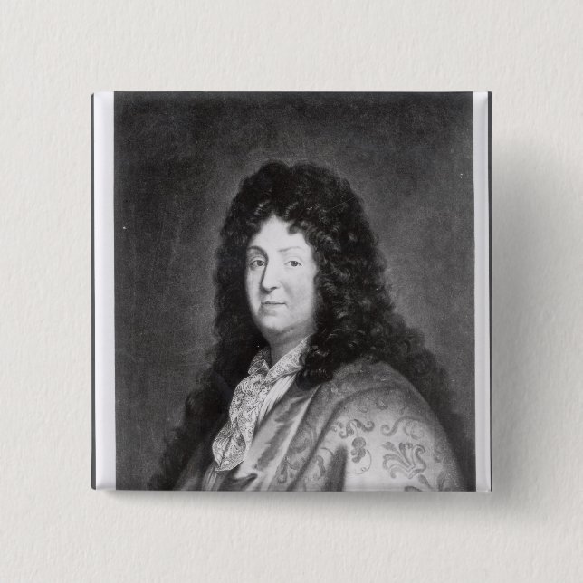 Bóton Quadrado 5.08cm Jean Racine (Frente)