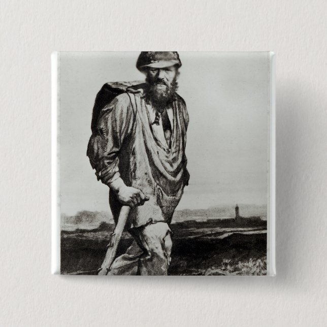 Bóton Quadrado 5.08cm Jean Valjean (Frente)