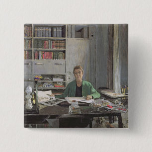 Bóton Quadrado 5.08cm Jeanne Lanvin, c.1933