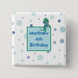 Bóton Quadrado 5.08cm Jeans de Veste de sapos