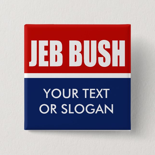 BÓTON QUADRADO 5.08CM JEB BUSH 2012 (Frente)