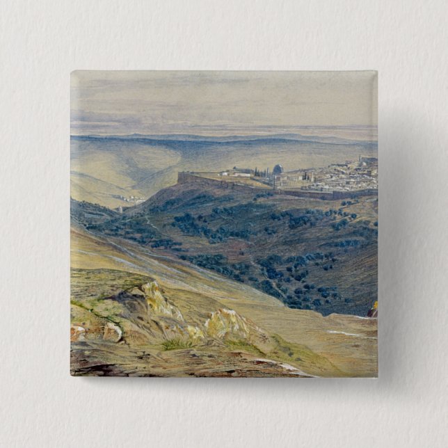 Bóton Quadrado 5.08cm Jerusalem (Frente)