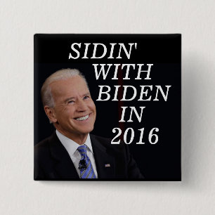 BÓTON QUADRADO 5.08CM JOE BIDEN 2016