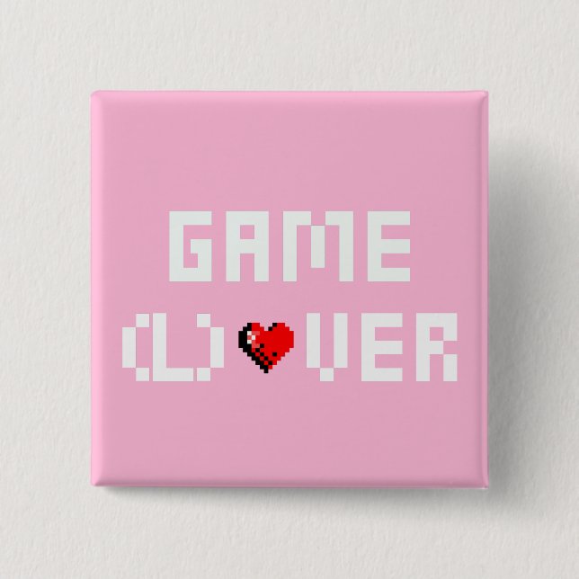 Bóton Quadrado 5.08cm Jogo (L)Over (Frente)