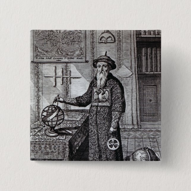 Bóton Quadrado 5.08cm Johann Adam Schall von Bell (Frente)